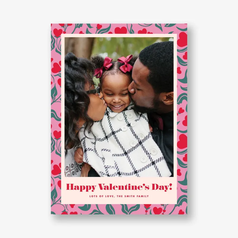 Heart Blooms Valentine Photo Card sold by Paper Source