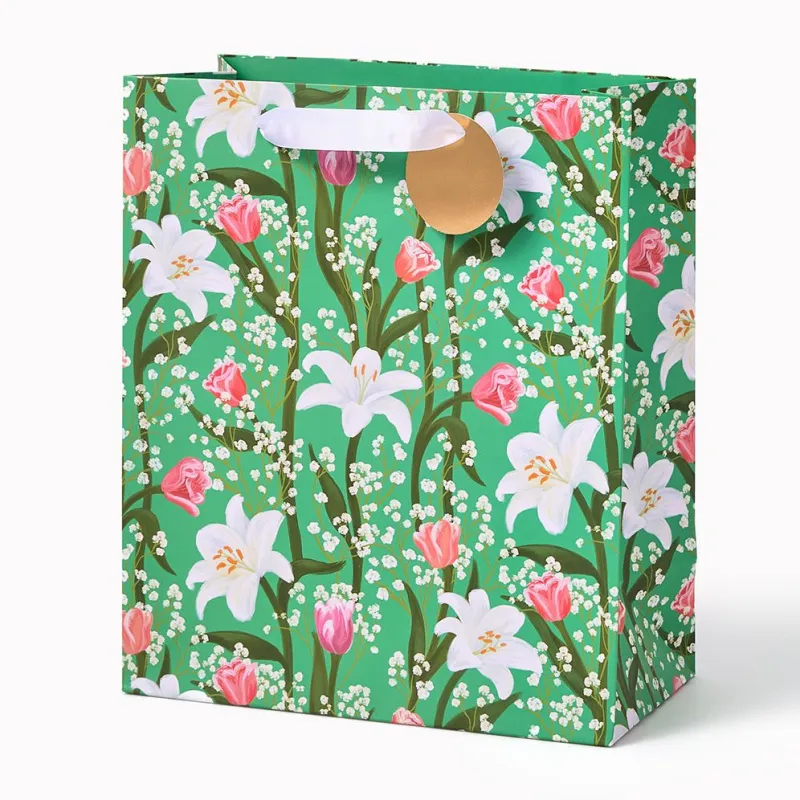 Tulip Lilies Medium Gift Bag sold by Paper Source