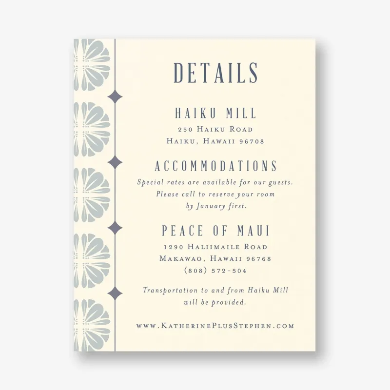 Scalloped Tile Information Card made by Paper Source