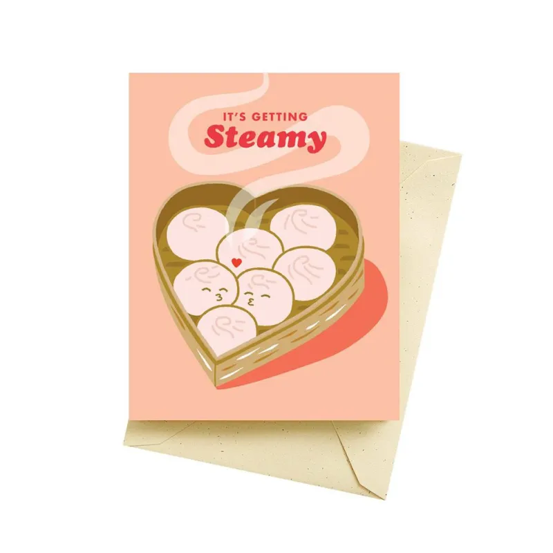 Steamy Buns Love Card sold by Paper Source