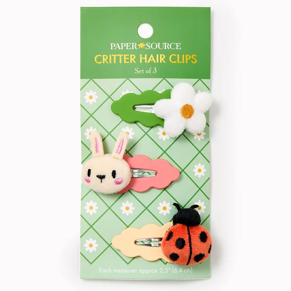 Critter Hair Clips, Set of 3 sold by Paper Source product image thumbnail 3
