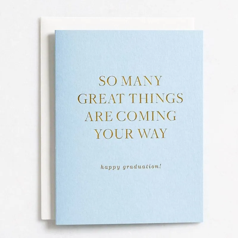 Great Things Graduation Card made by Paper Source
