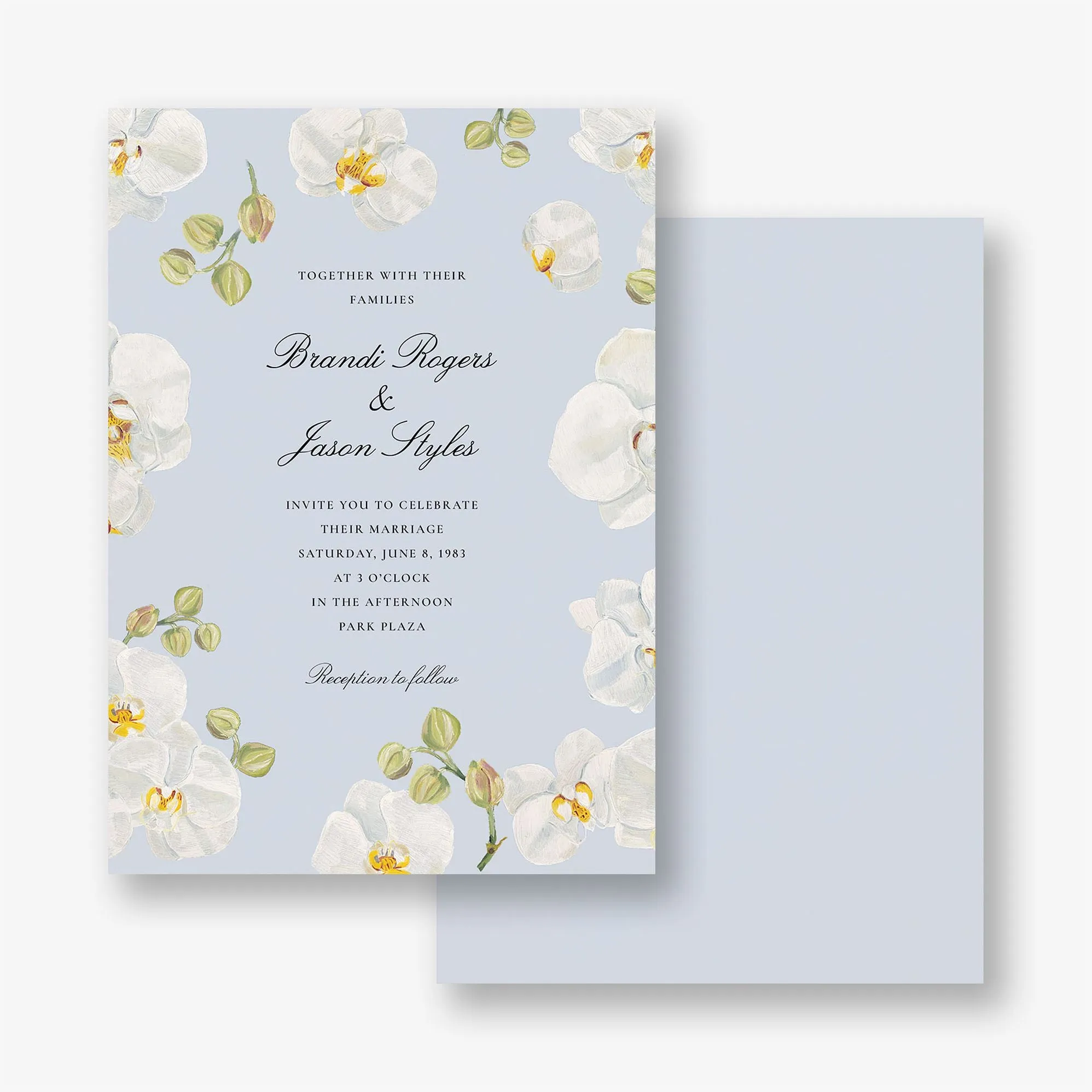 Orchid Blooms Wedding Invitation sold by Paper Source product image thumbnail 3
