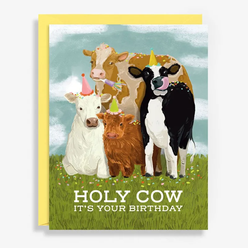 Holy Cow Birthday Card made by Paper Source