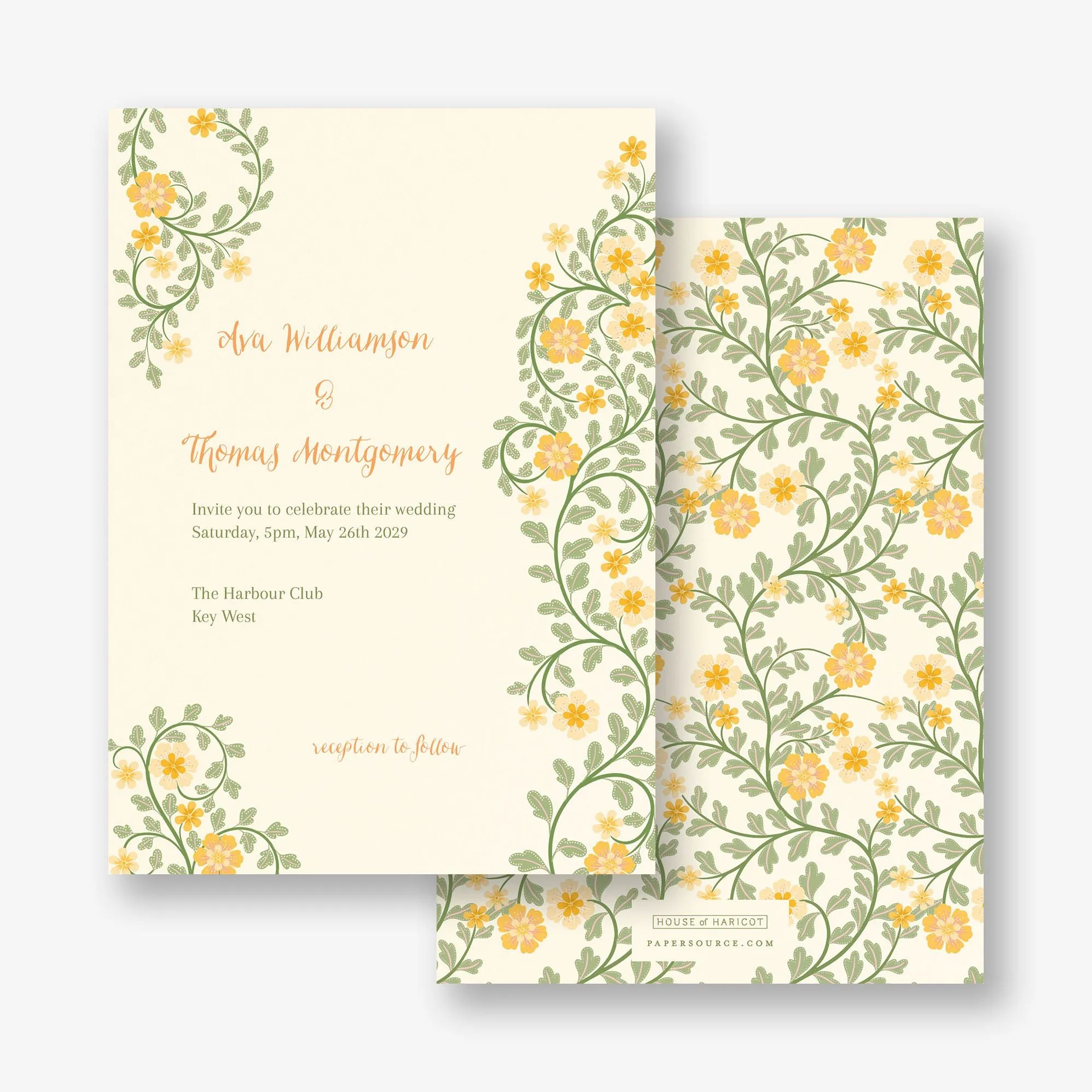 Flower Garden Wedding Invitation sold by Paper Source product image thumbnail 5