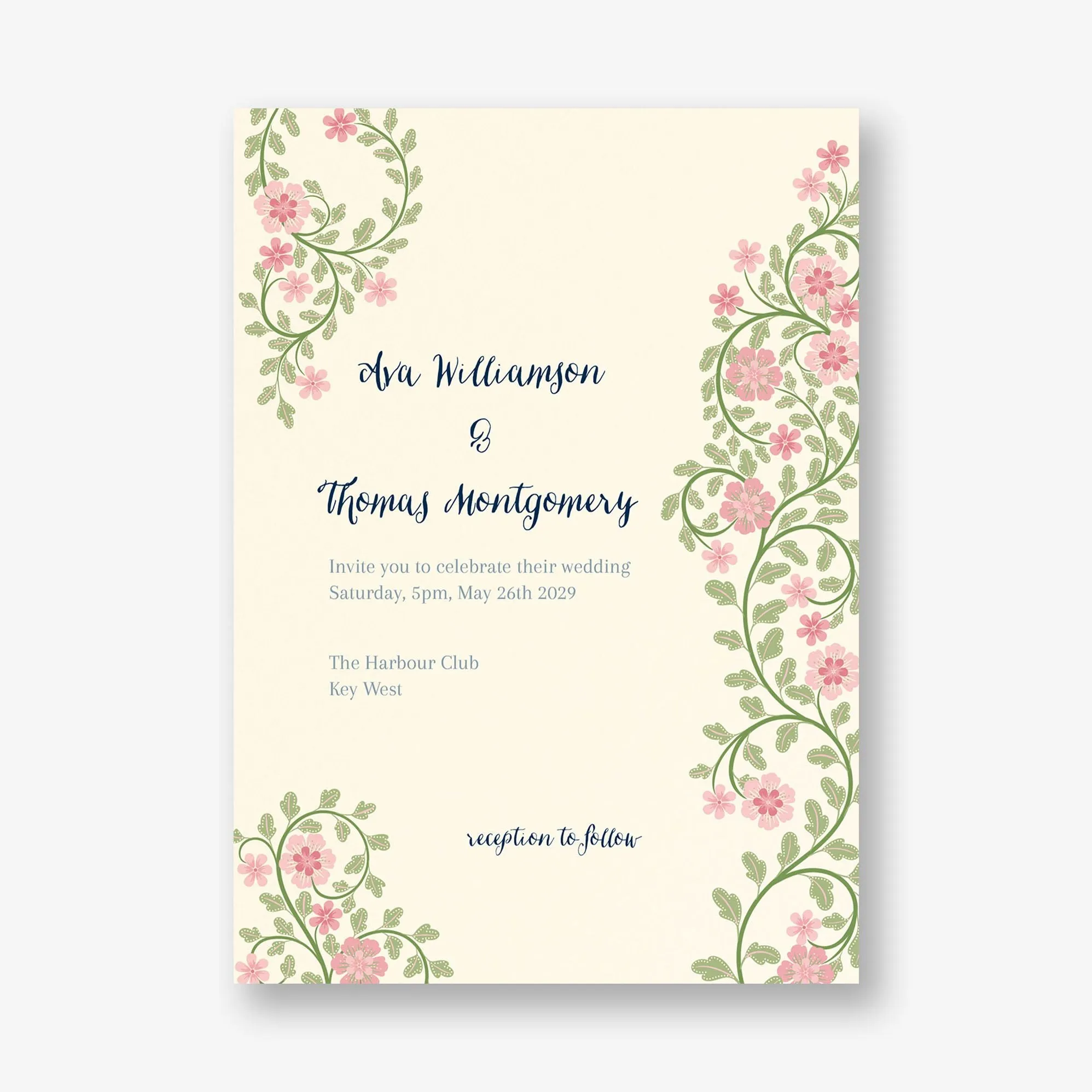 Flower Garden Wedding Invitation sold by Paper Source product image thumbnail 3