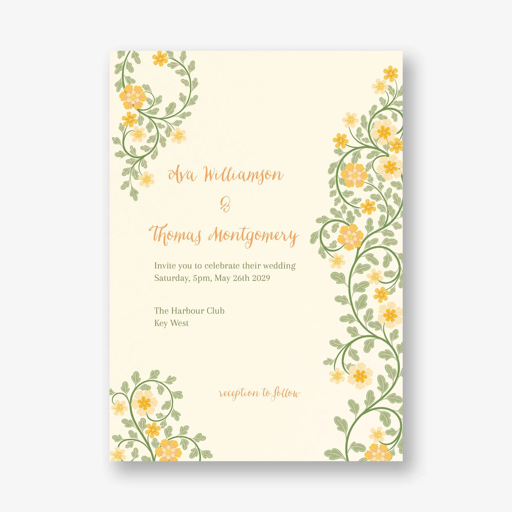 Flower Garden Wedding Invitation sold by Paper Source product image thumbnail 2