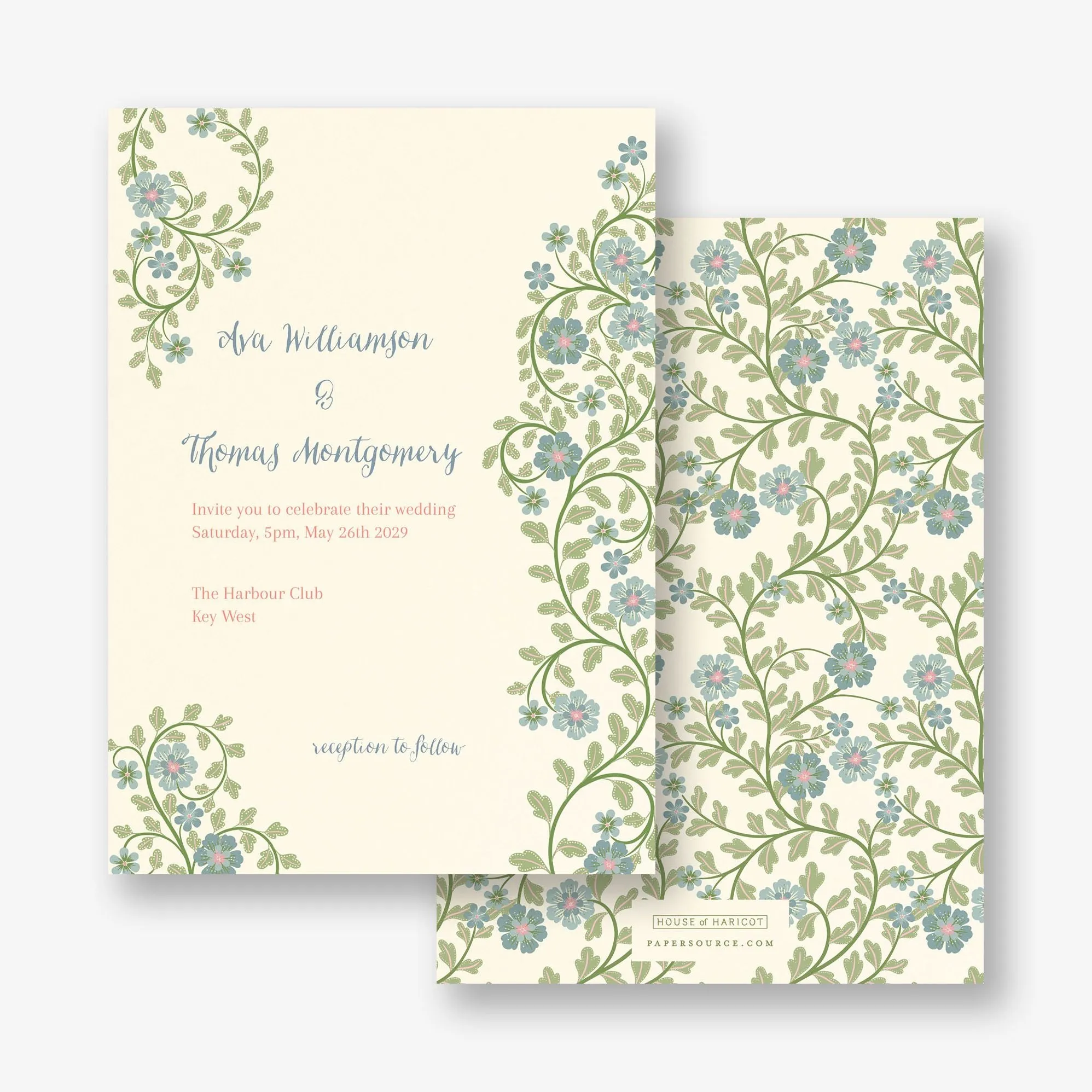 Flower Garden Wedding Invitation sold by Paper Source product image thumbnail 4