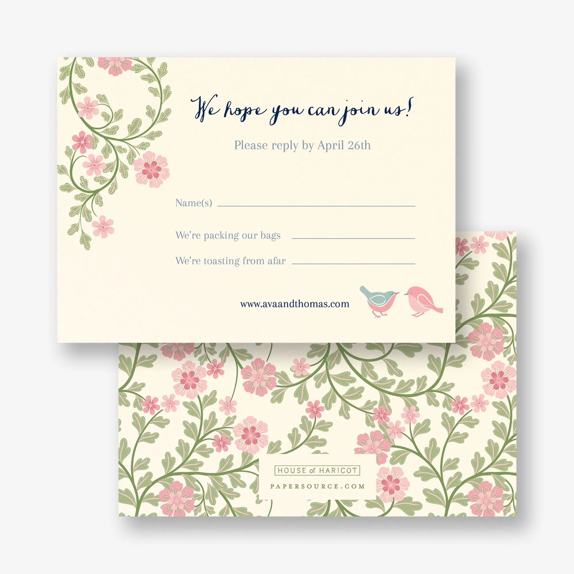 Flower Garden Response Card sold by Paper Source product image thumbnail 4