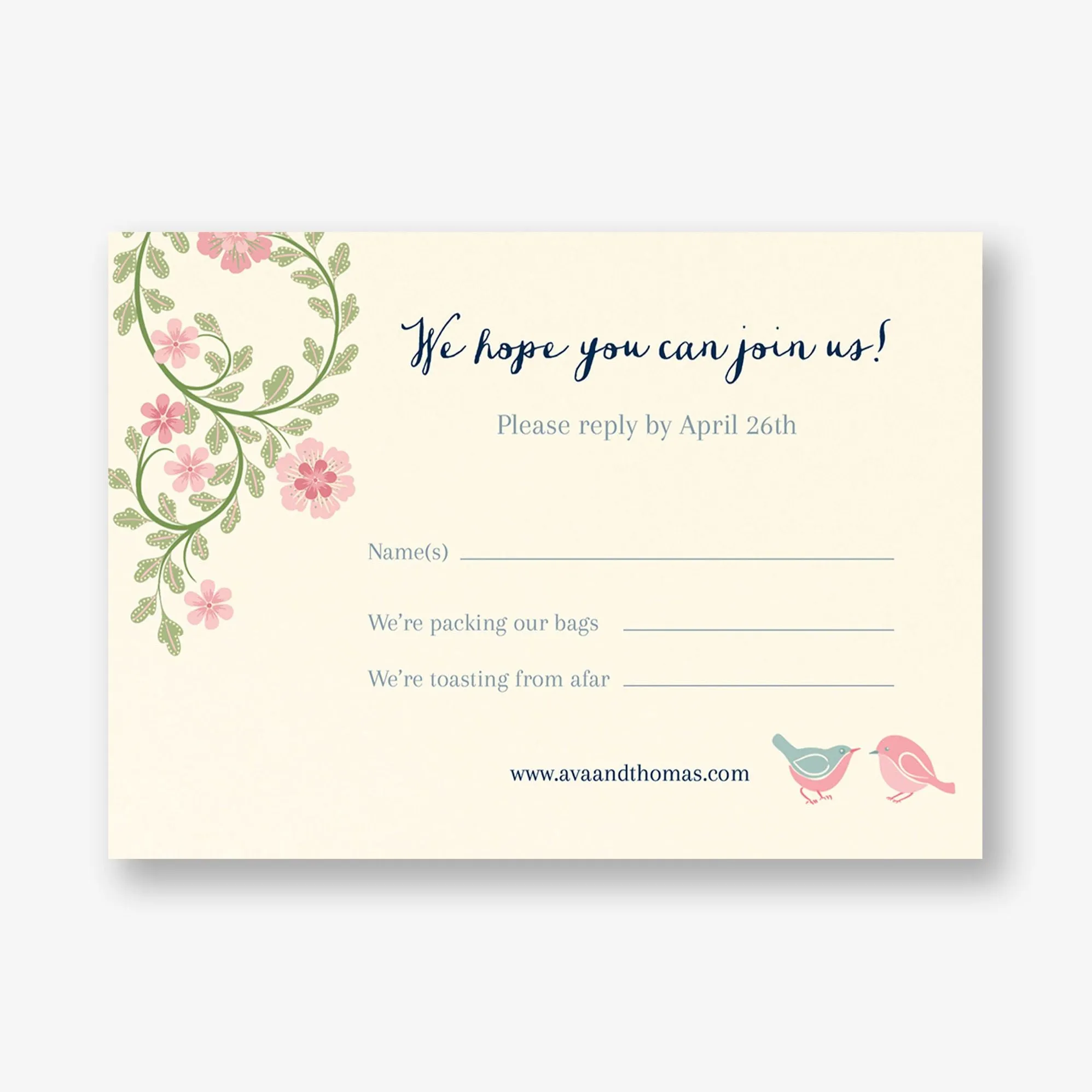 Flower Garden Response Card sold by Paper Source product image thumbnail 2