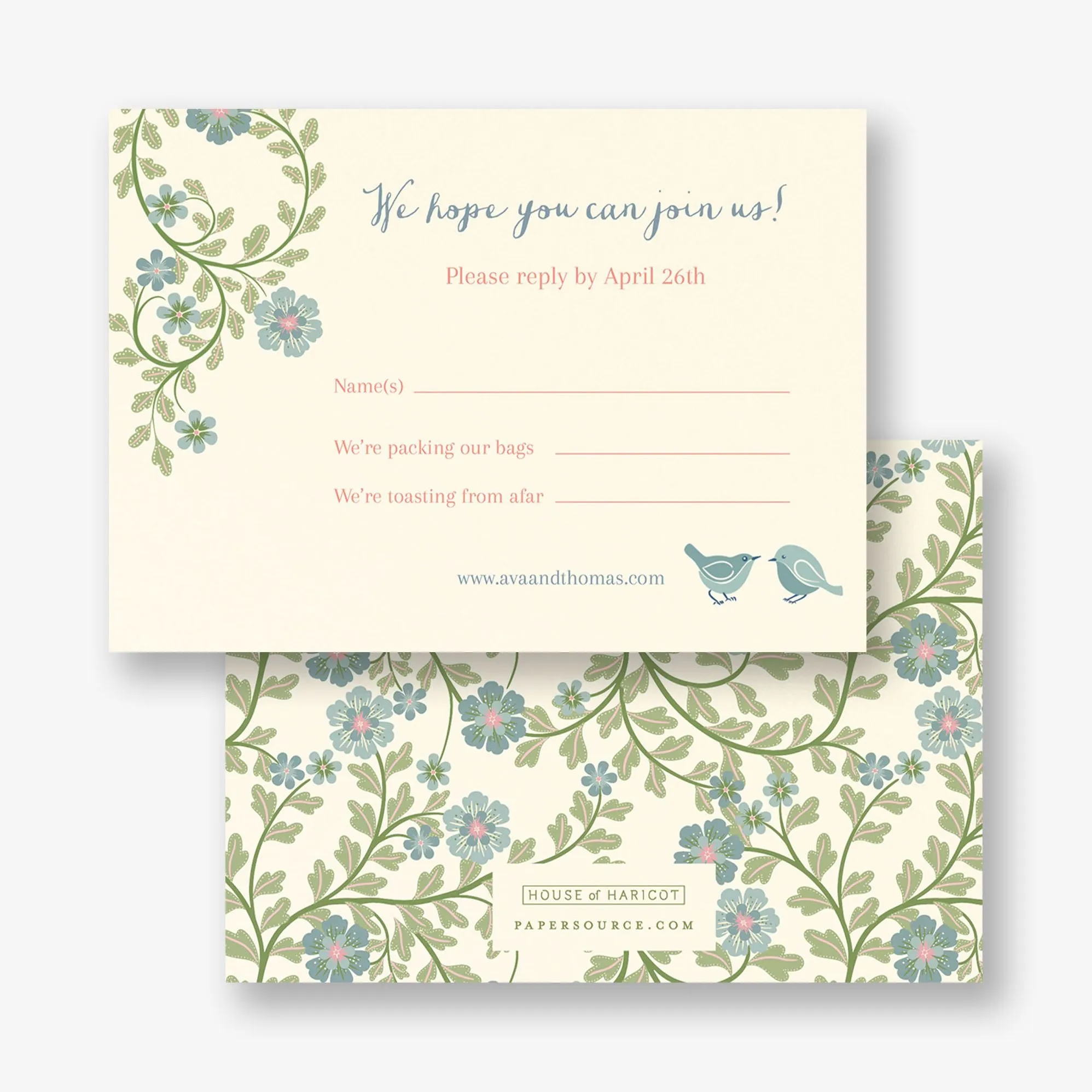 Flower Garden Response Card sold by Paper Source product image thumbnail 5