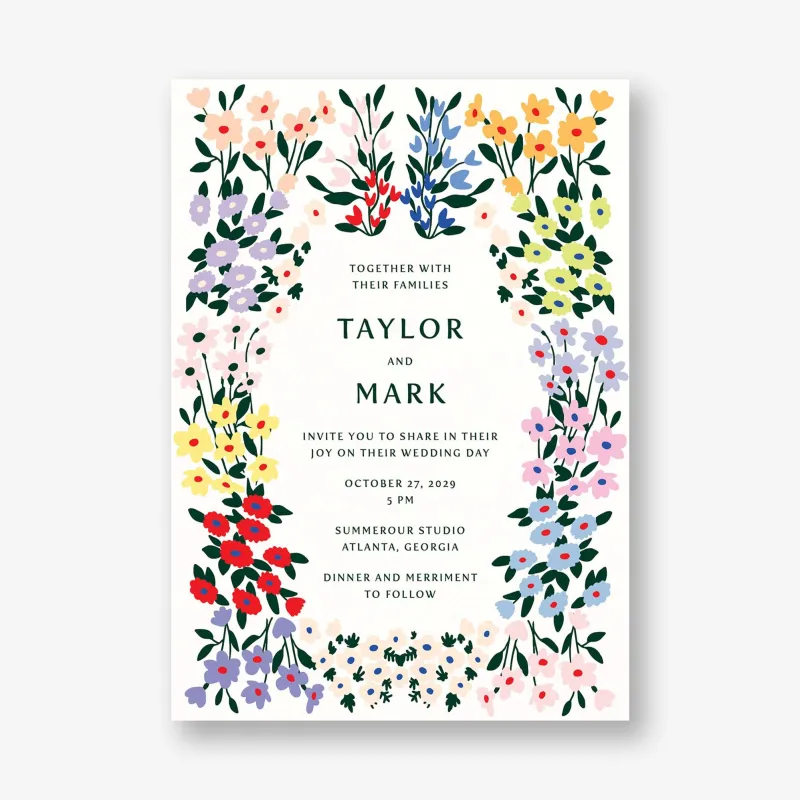 Cottage Garden Wedding Invitation sold by Paper Source