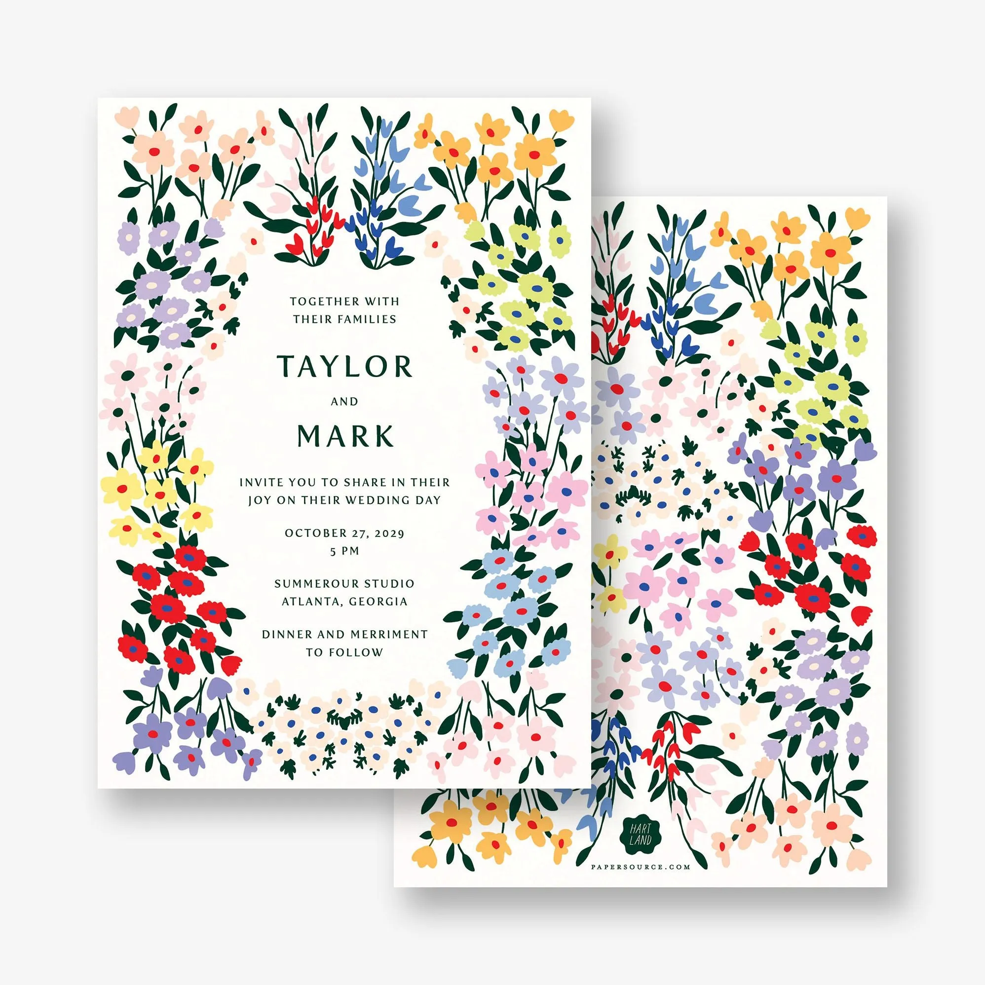 Cottage Garden Wedding Invitation sold by Paper Source product image thumbnail 3