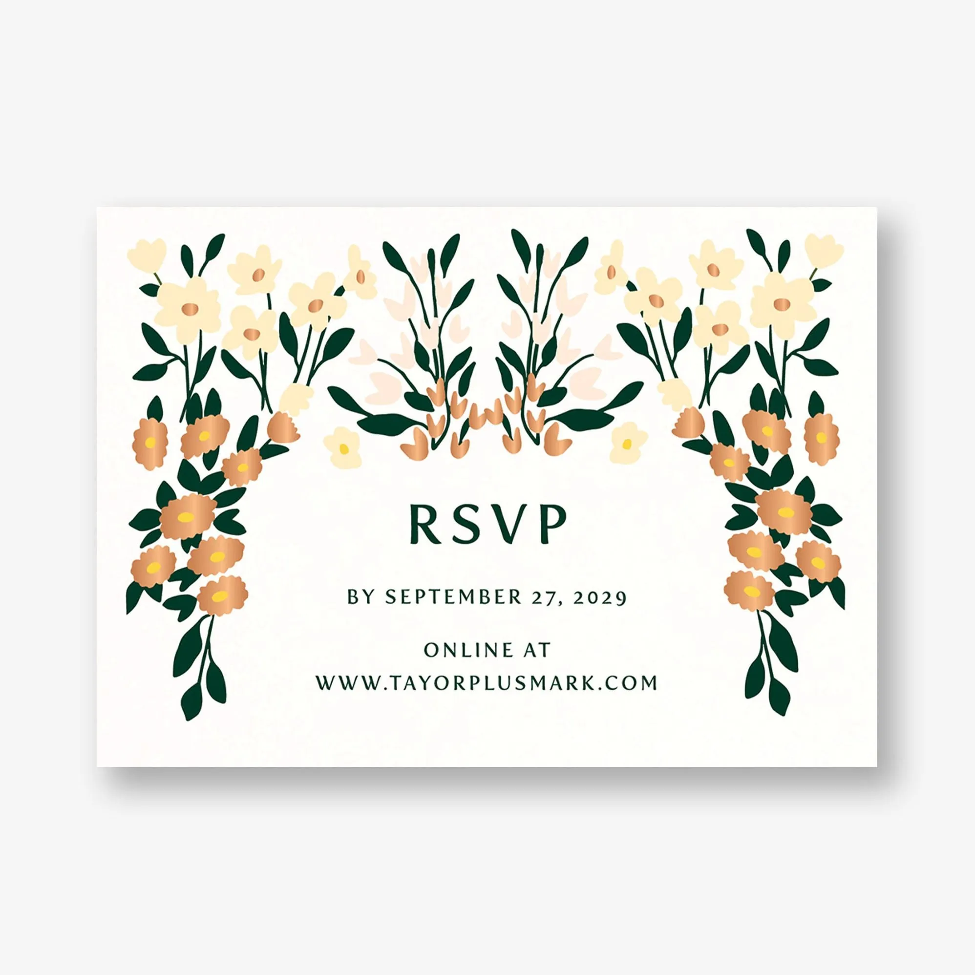 Cottage Garden Foil Response Card sold by Paper Source product image thumbnail 3