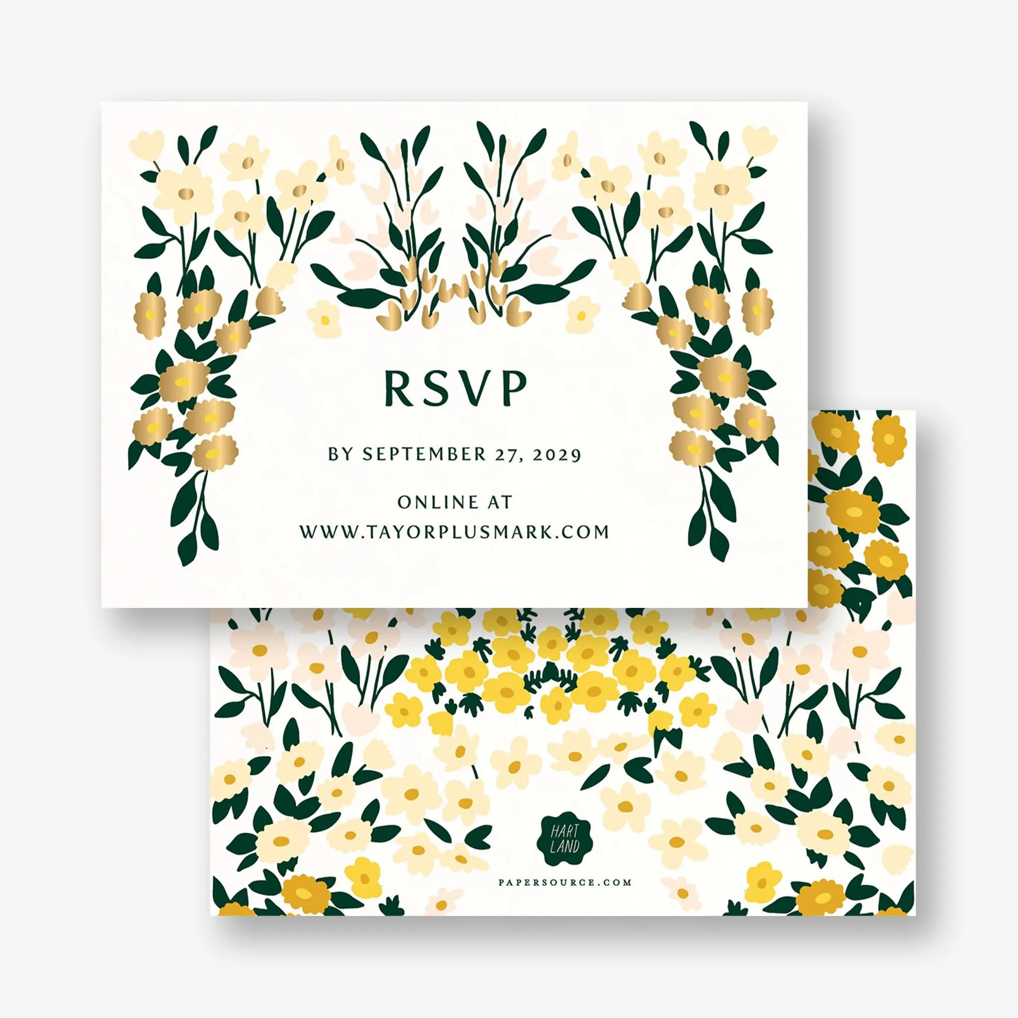 Cottage Garden Foil Response Card sold by Paper Source product image thumbnail 4