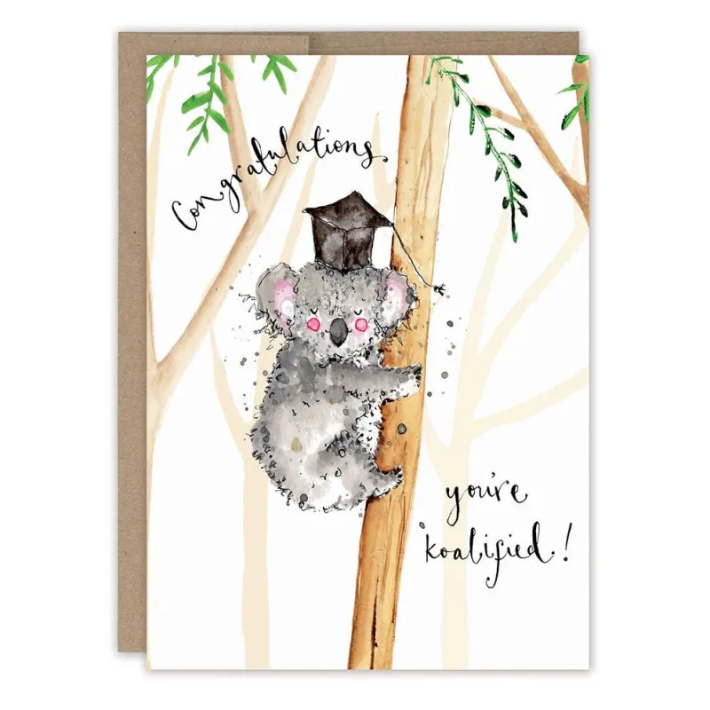 Koalified Graduation Card made by Paper Source