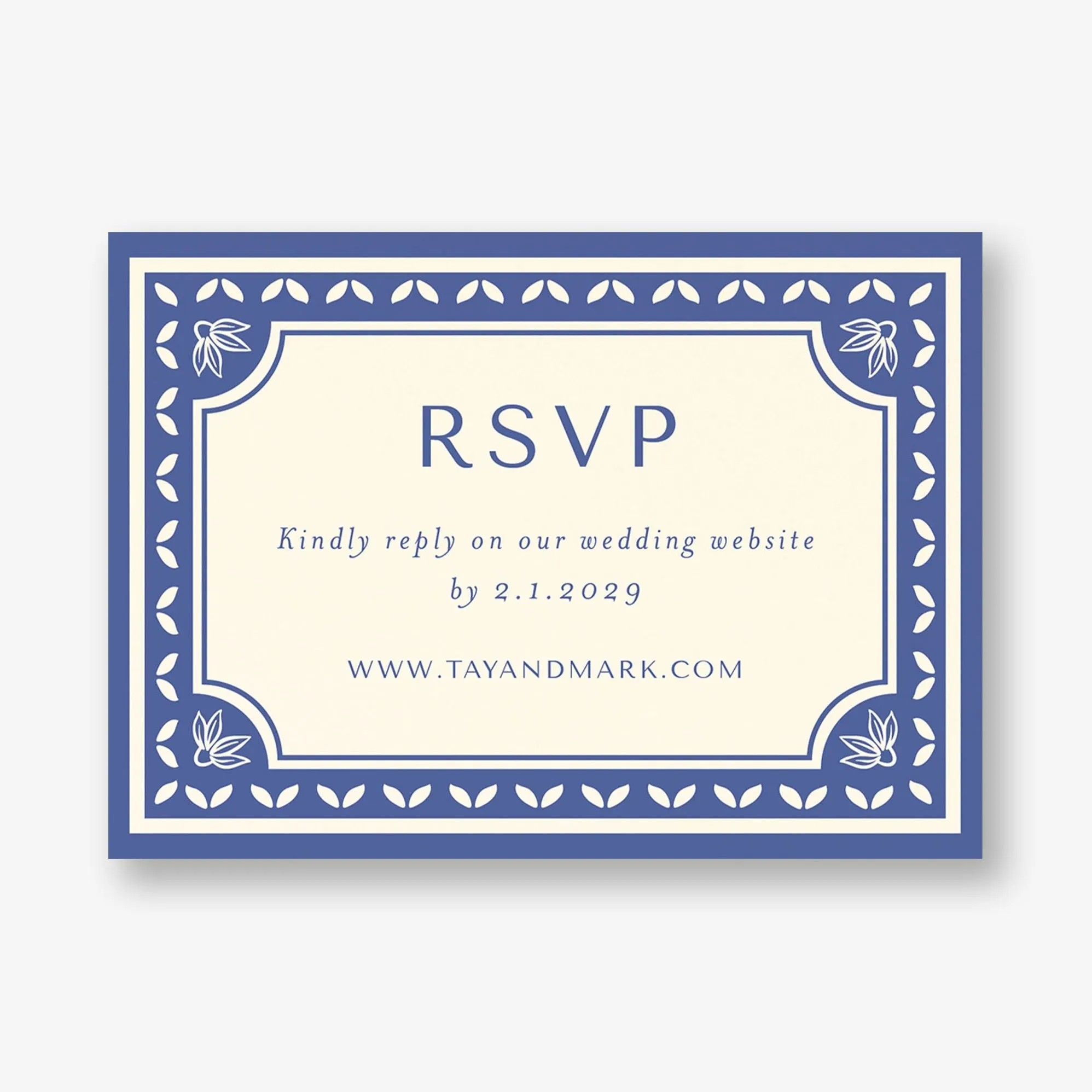 Folk Floral Frame Response Card sold by Paper Source product image thumbnail 3