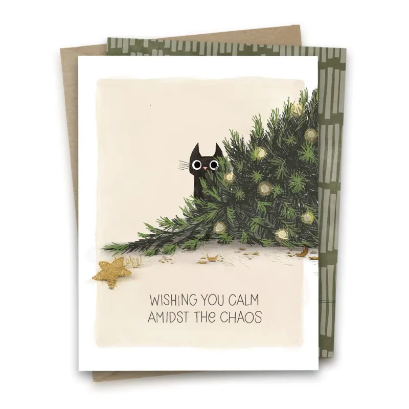 Calm Admist Chaos Christmas Card made by Paper Source