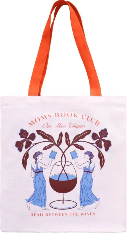 Read between the Wines Mom Tote sold by Paper Source