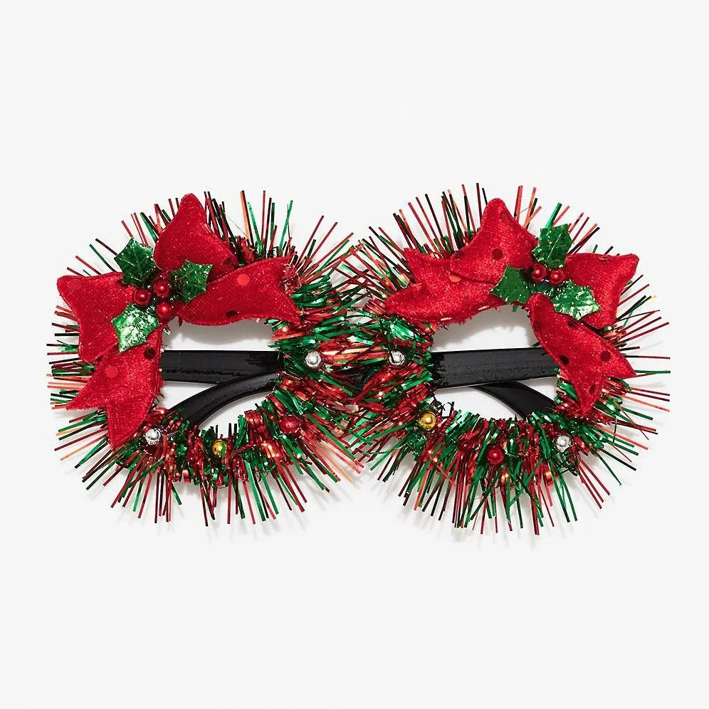 Holiday Tinsel Wreath Glasses sold by Paper Source