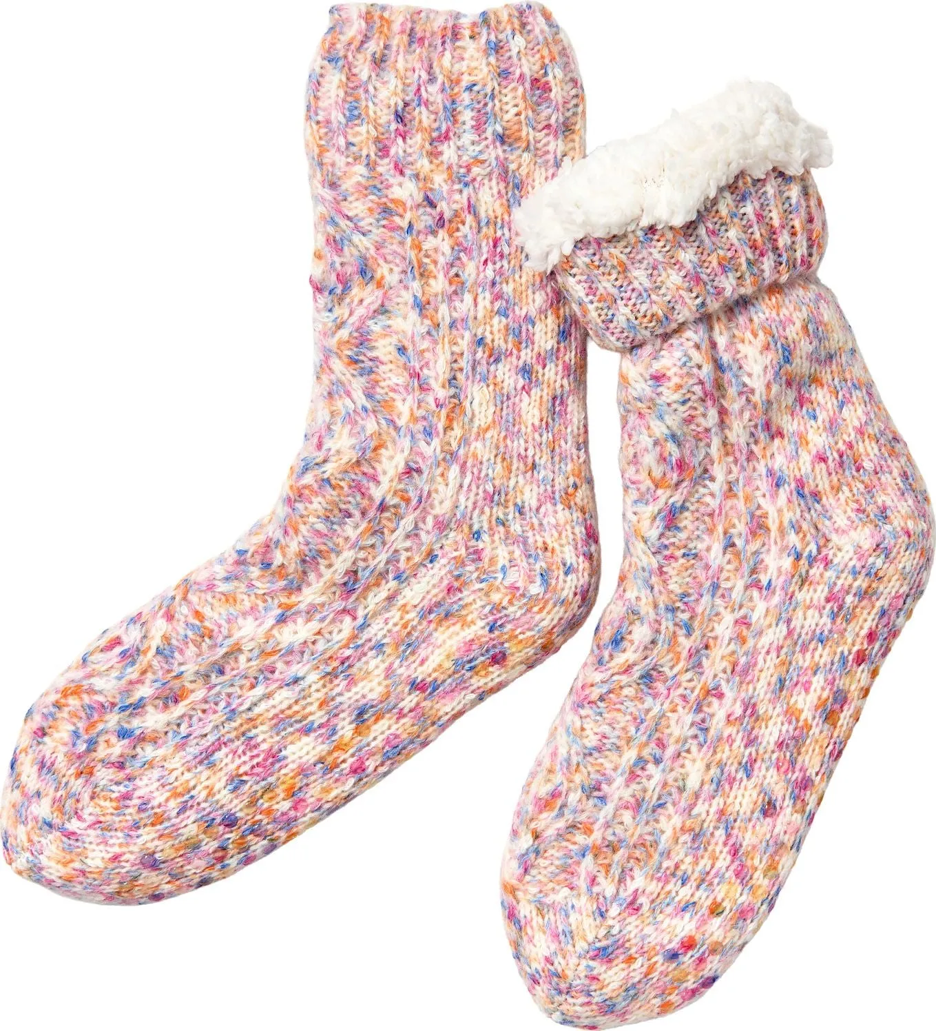 Pink Confetti Cable Knit Reading Sock sold by Paper Source product image thumbnail 4