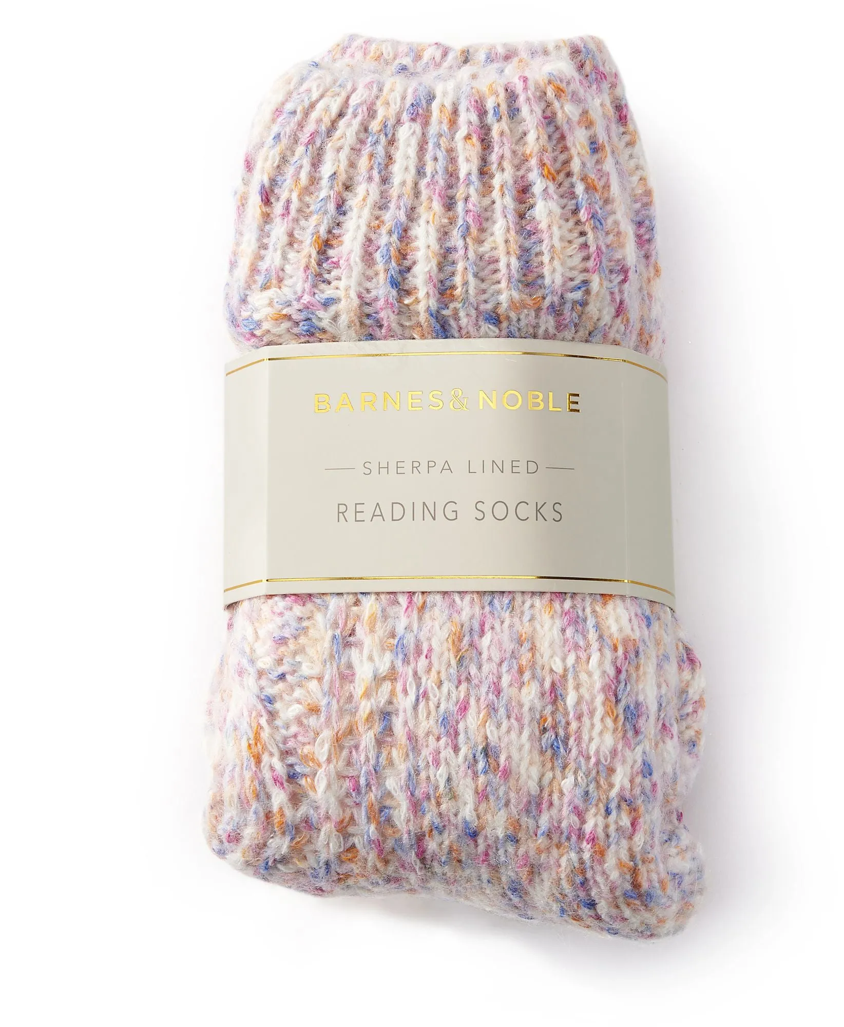 Pink Confetti Cable Knit Reading Sock sold by Paper Source product image thumbnail 2