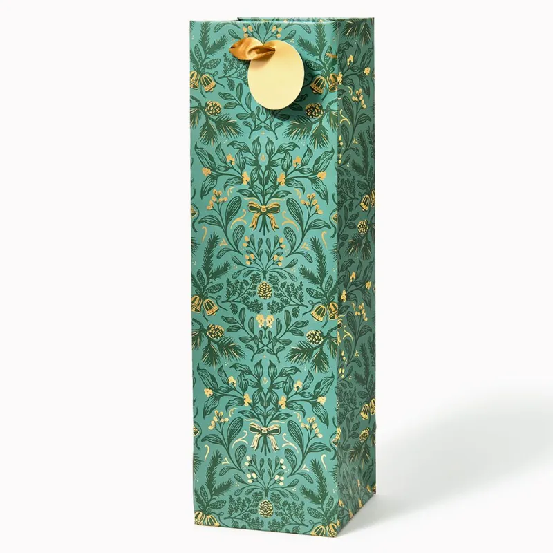 Botanical Bells Wine Gift Bag made by Paper Source