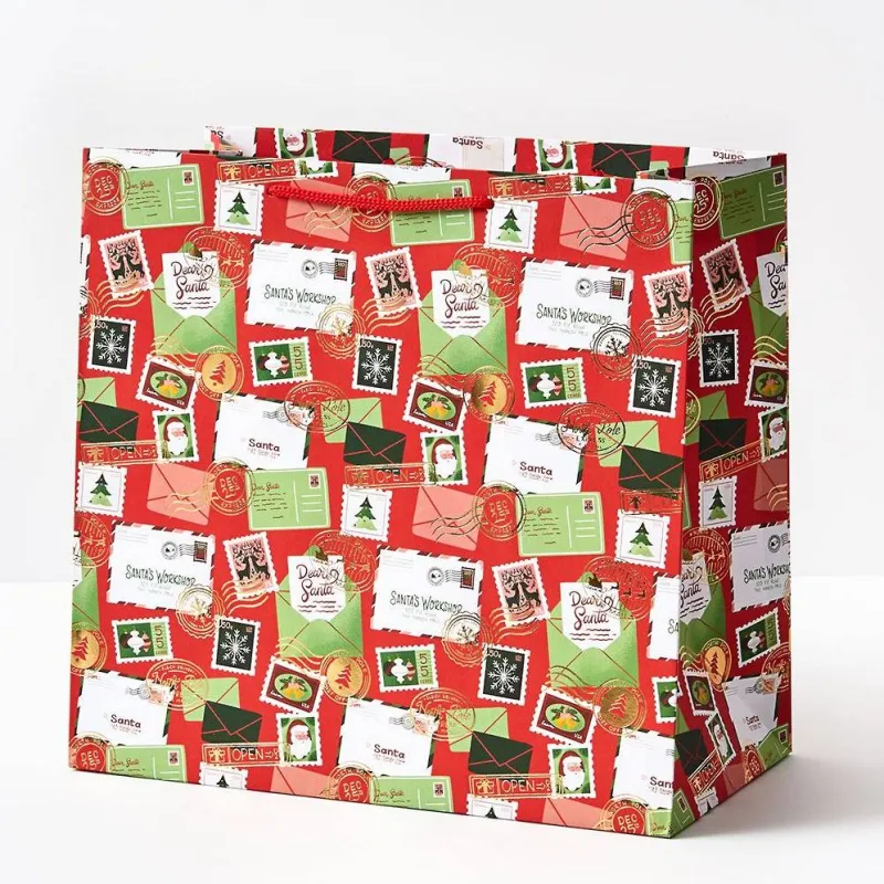 Santa Mail Large Gift Bag sold by Paper Source