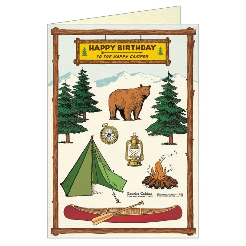 Camping Birthday Card made by Paper Source