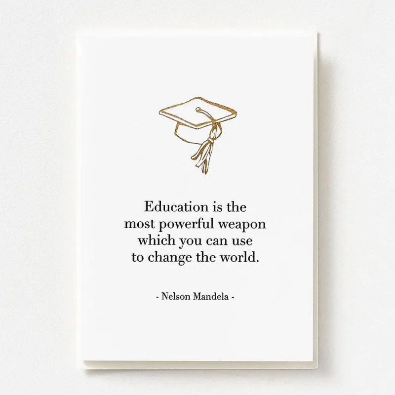 Powerful Education Graduation Card made by Paper Source