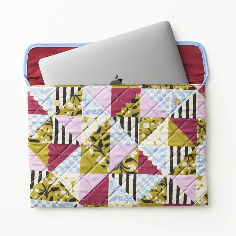 Patchwork Laptop Sleeve made by Paper Source