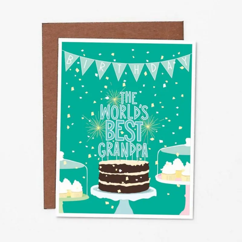 World's Best Grandpa Birthday Card made by Paper Source