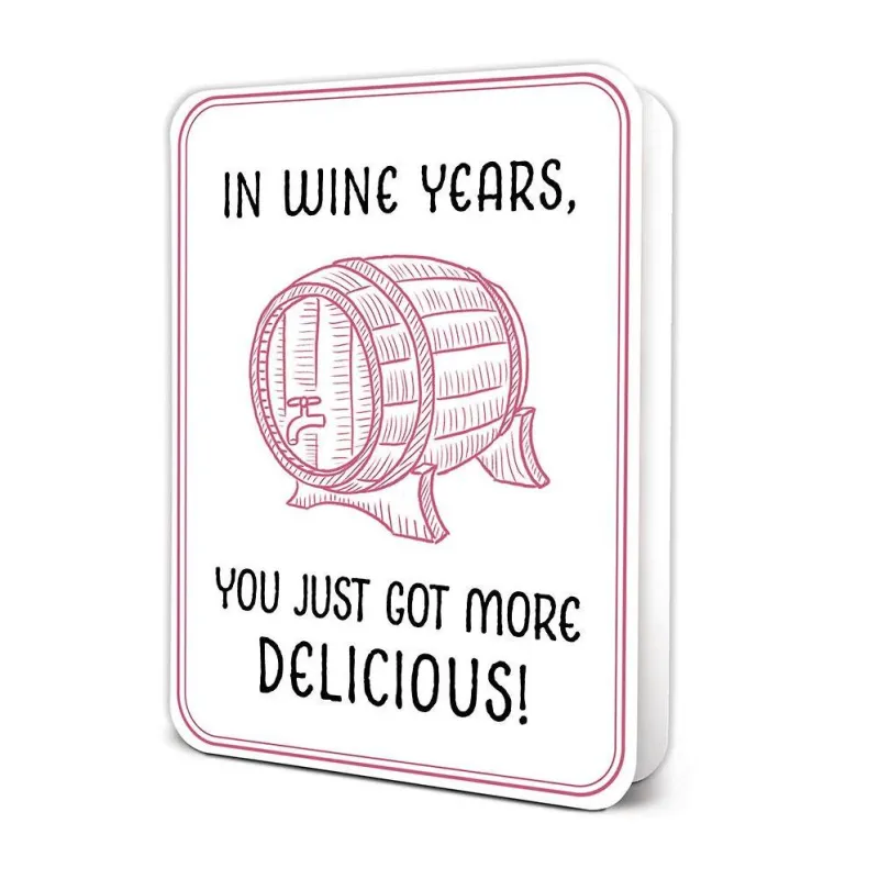 Wine Years Birthday Card made by Paper Source