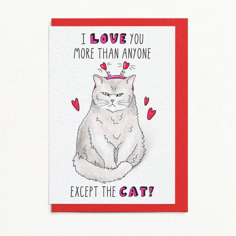 Except The Cat Love Card made by Paper Source