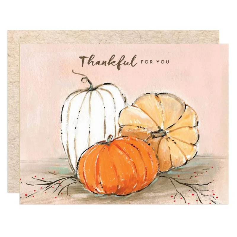 Thankful For You Greeting Card made by Paper Source