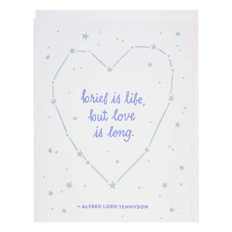 Love Is Long Greeting Card sold by Paper Source
