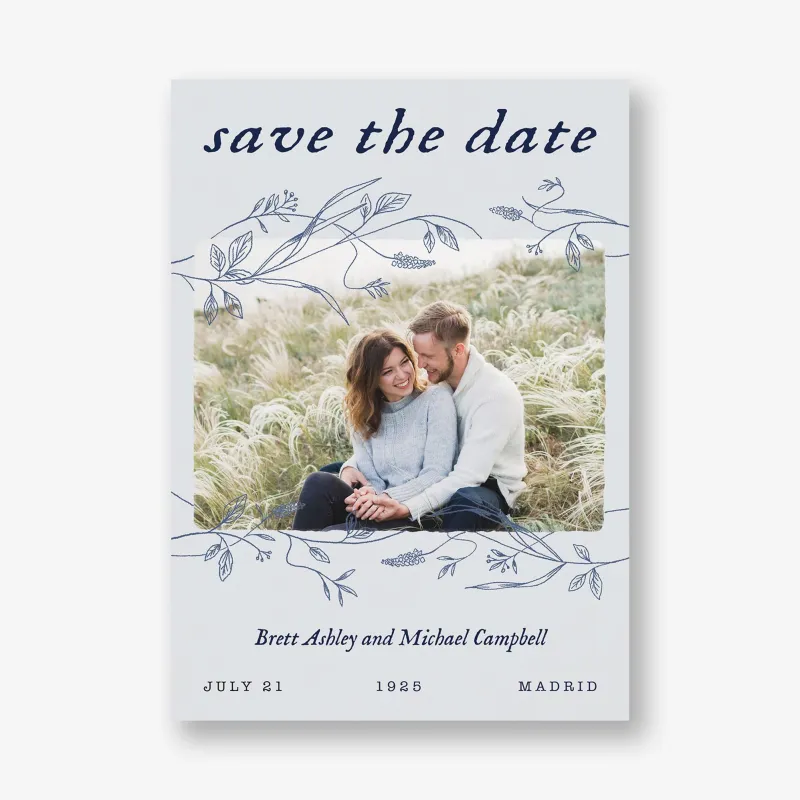 Rustic Film Frame Photo Save the Date sold by Paper Source