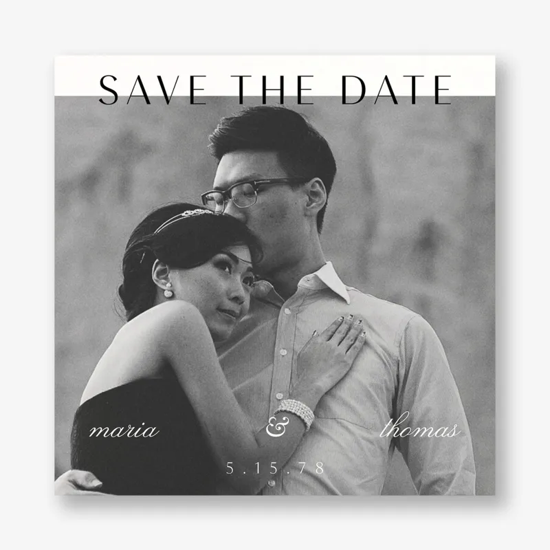 Modern Muse Photo Save the Date sold by Paper Source