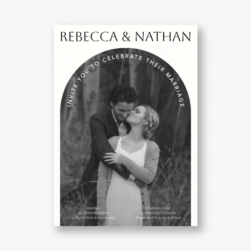 Photo Arch Wedding Invitation made by Paper Source