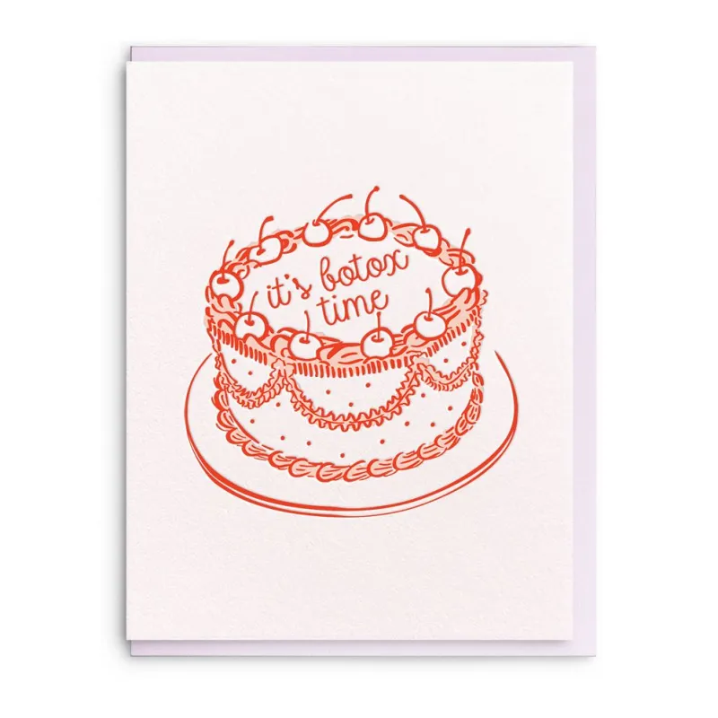 Botox Time Birthday Card sold by Paper Source