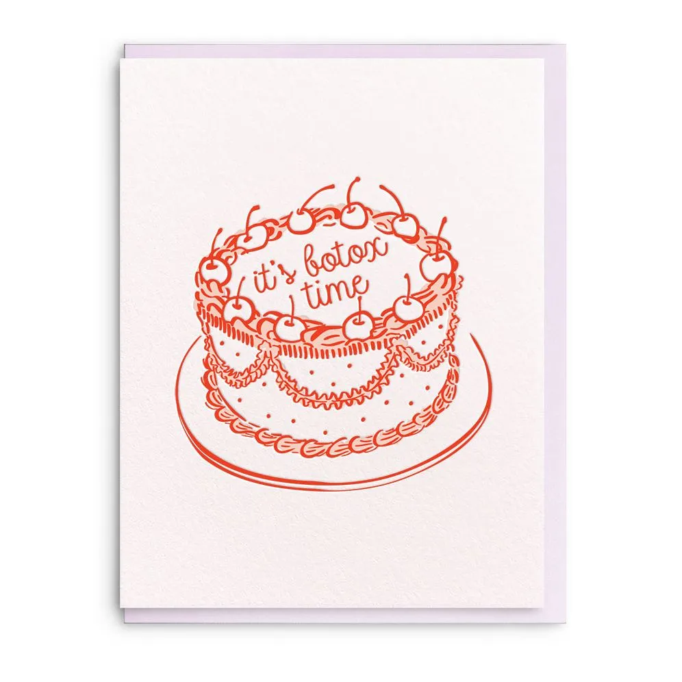Botox Time Birthday Card sold by Paper Source