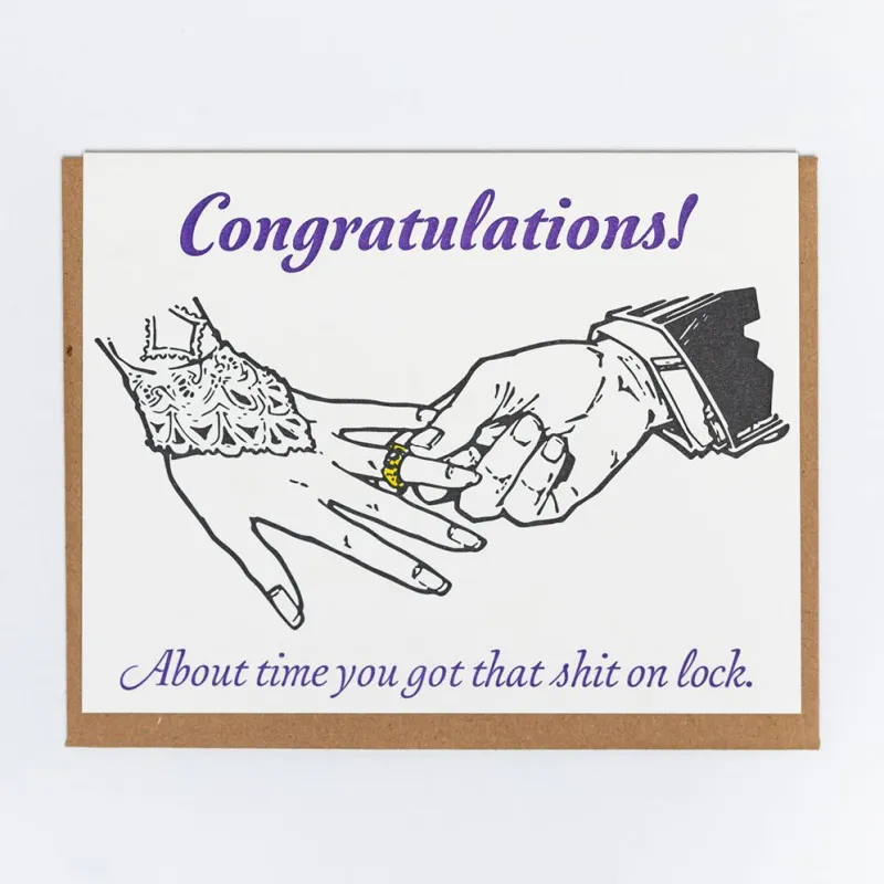 On Lock Wedding Card made by Paper Source