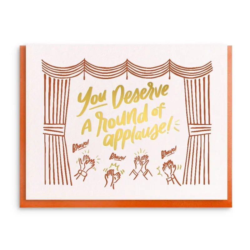 Round Of Applause Thank You Card sold by Paper Source