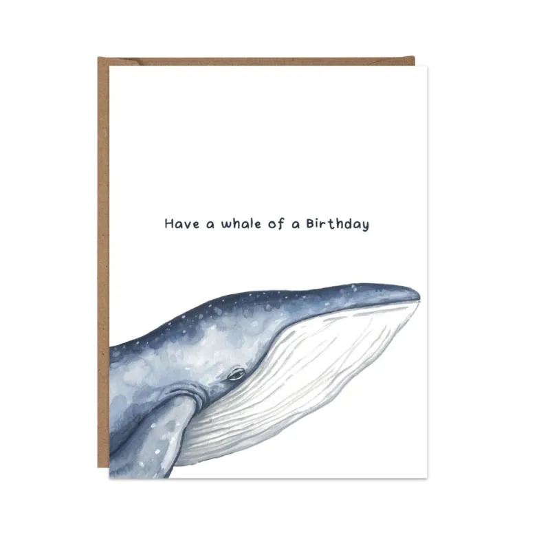 Whale of a Time Birthday Card made by Paper Source