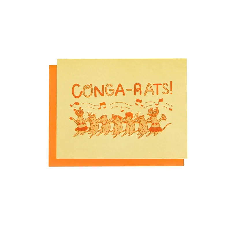 Conga-Rats Congratulations Card made by Paper Source