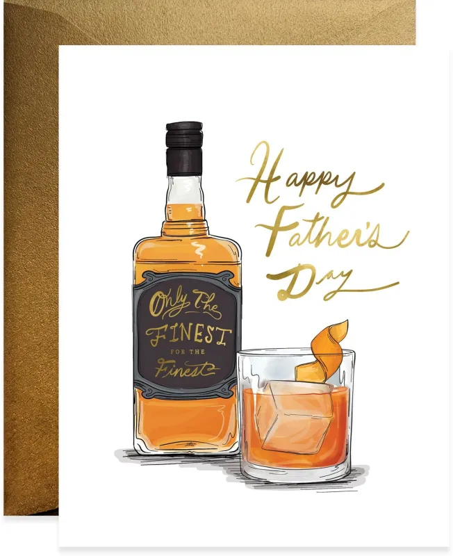 Finest Whiskey Father's Day Card made by Paper Source