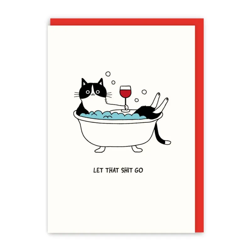 Let That S*** Go Cat Friendship Card made by Paper Source