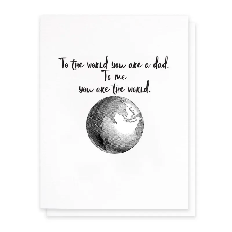You Are The World Father's Day Card made by Paper Source