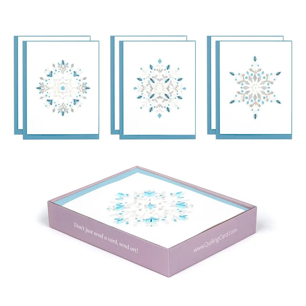 Quilling Winter Snowflake Stationery Set sold by Paper Source product image thumbnail 3