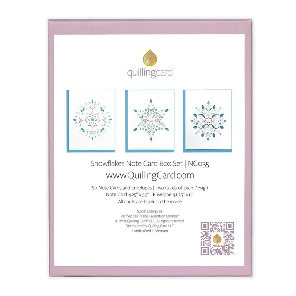 Quilling Winter Snowflake Stationery Set sold by Paper Source product image thumbnail 2